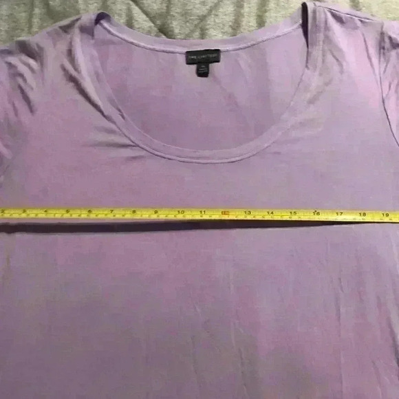 The Limited Lavender Lace Trim Sleeves Scoop Neck Top SZ XL NWOT - Picture 2 of 4